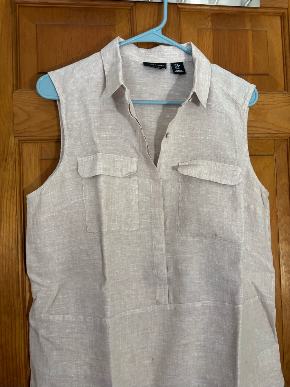 Jones New York 100% Linen Tunic Blouse Size Medium
